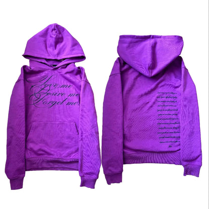 2025 Spring and Autumn Long sleeved Hoodie Hoodie, Dark Retro Punk Printed Coat, y2k Street Trendy Ins