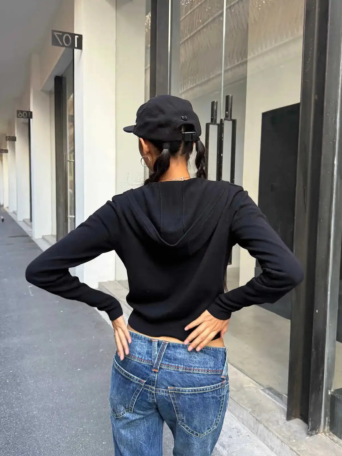 Low Rise JeansWomen's Simple American Retro Y2k Bell Bottom Jeans Stretch Skinny Harajuku Japanese 2000s Japanese Trumpet Pants
