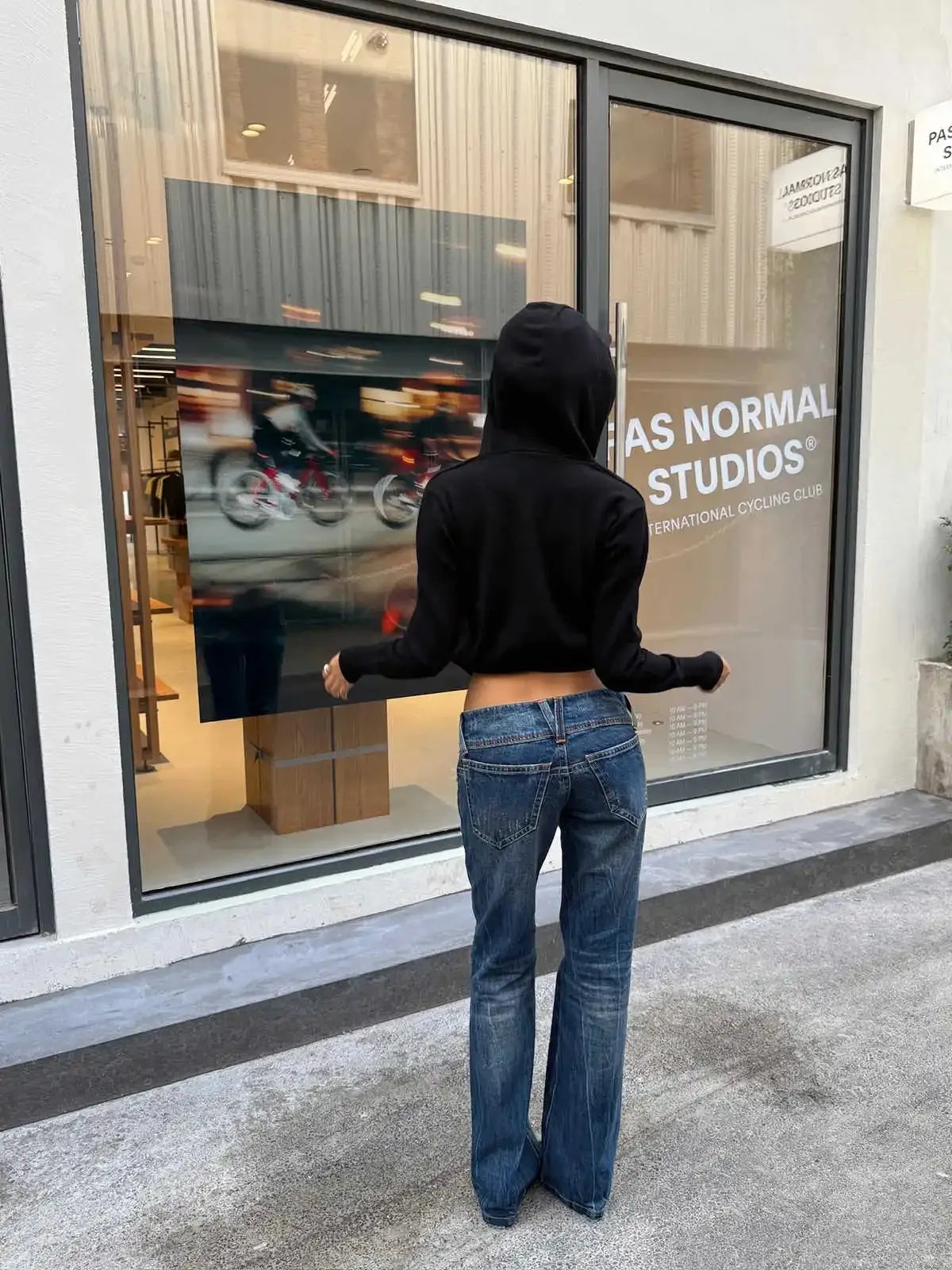 Low Rise JeansWomen's Simple American Retro Y2k Bell Bottom Jeans Stretch Skinny Harajuku Japanese 2000s Japanese Trumpet Pants