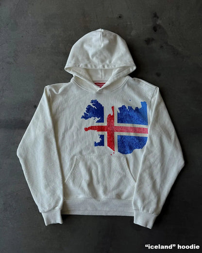 British flag printed cardigan hooded fashionable solid color oversized sweatshirt Y2K Harajuku Hip Hop Gothic casual clothes